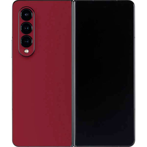 Burgundy Solid Galaxy Z Fold4 5G Skin